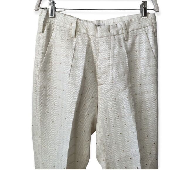 Zadig & Voltaire Pist Jac Star Pants White Gold Stars - Picture 3 of 9
